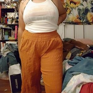 Mid calf length palazo pants